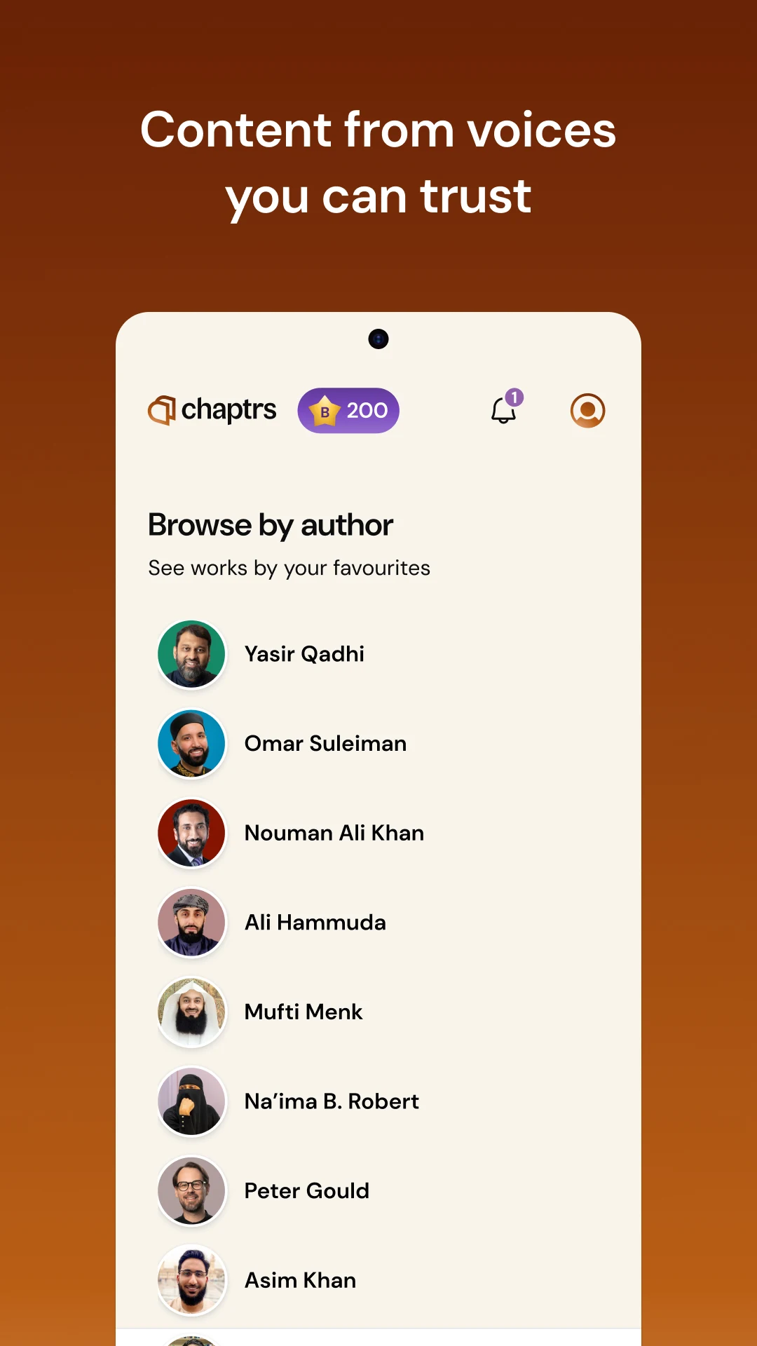 Chaptrs - Islamic Audiobooks screenshot